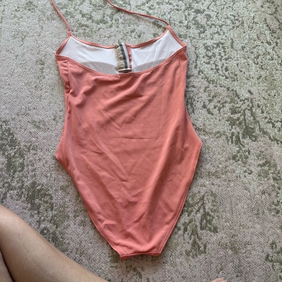 Burberry Vintage Coral One Piece Swimsuit - Picture 7 of 7